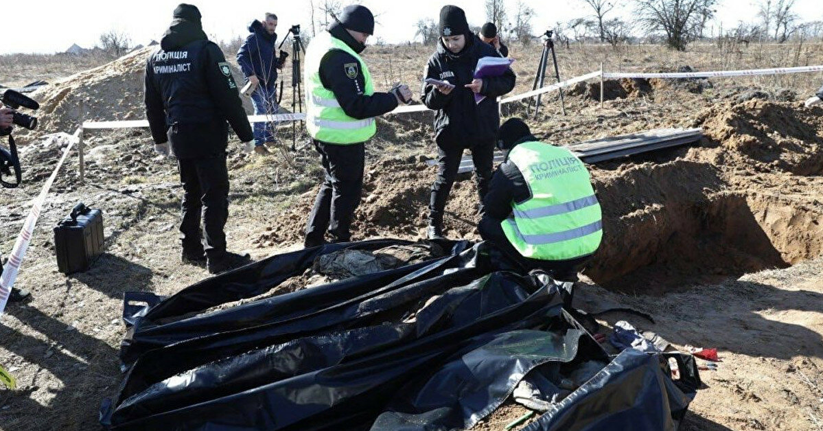 У Бородянці ексгумували тіла трьох жителів, загиблих під час окупації