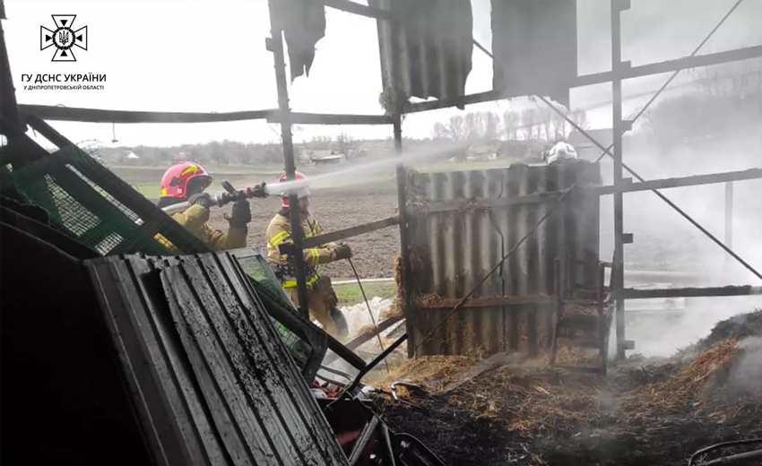 Нікопольський район: ліквідовано пожежу на території приватного домоволодіння