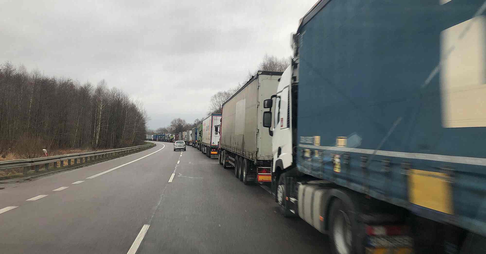 На польсько-німецькому кордоні великі затори через протести фермерів