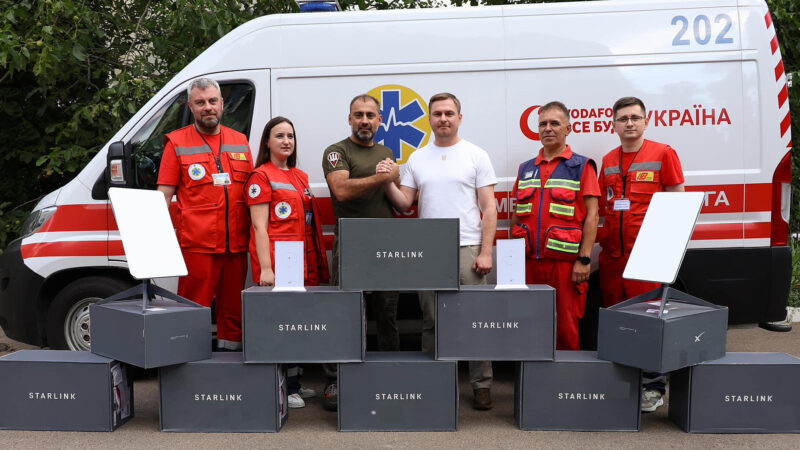 ОДА: “Швидкі” Київщини отримали системи Starlink для безперебійного звʼязку