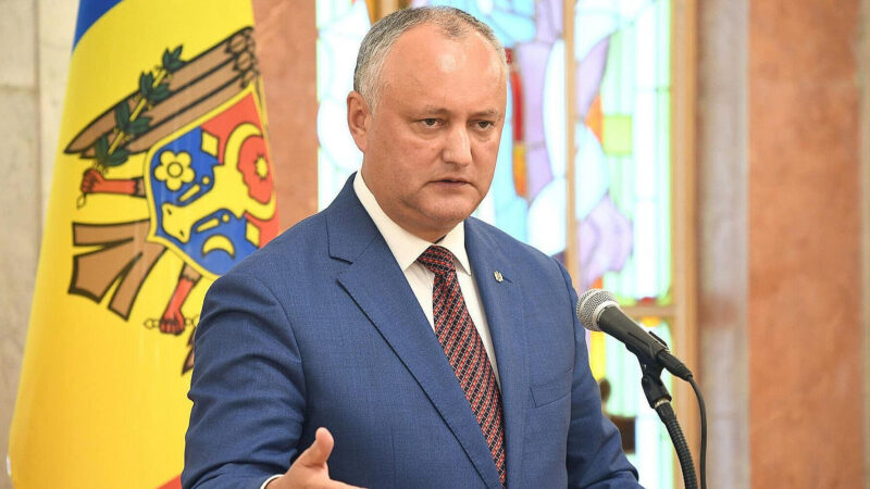 Екслідер Молдови Додон назвав Санду “президенткою діаспори”