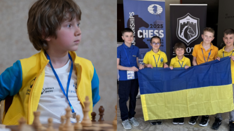 7-річний Мирон Нетребка з Дніпра став чемпіоном світу з шахів