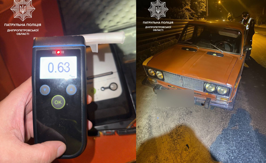 У Дніпрі пʼяний 17-річний водій намагався втекти від поліції: патрульні
