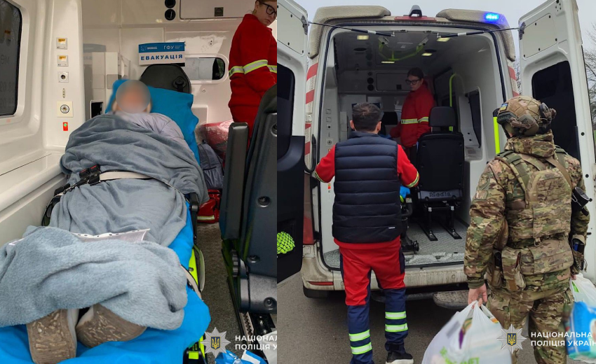 Перенесла два інсульти й не могла самостійно виїхати: правоохоронці евакуювали жінку з прифронтового Нікополя