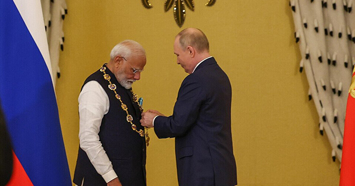 Моді заявив під час зустрічі з Путіним, що Індія не нейтральна, а на боці миру