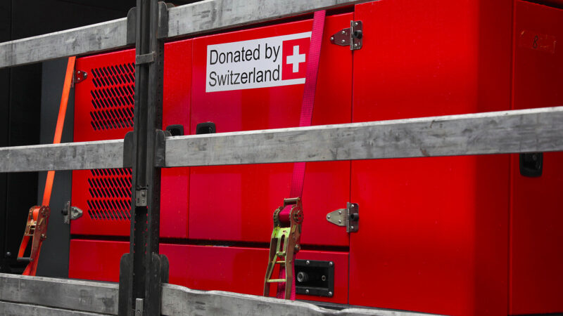 Швейцарія відправила Україні партію енергетичного обладнанння