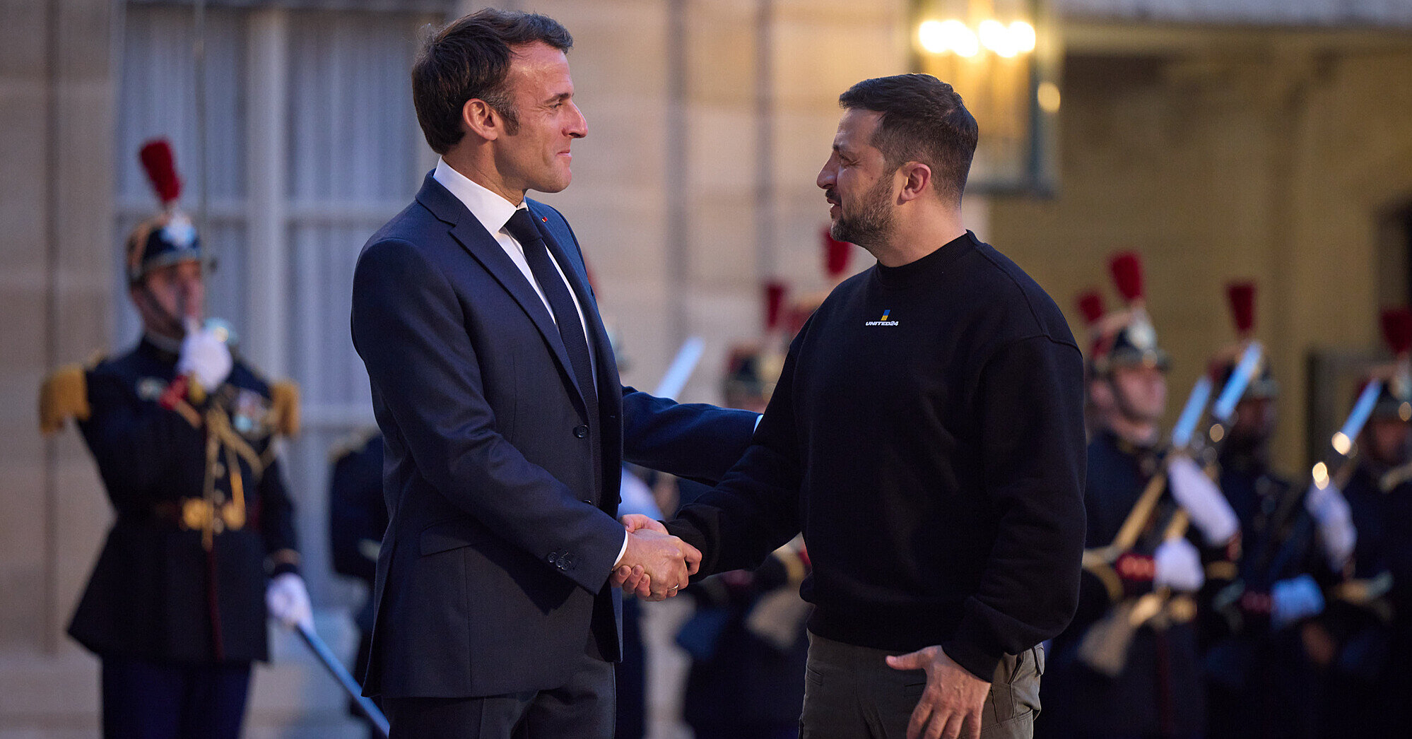 Зеленський прибув Єлисейського палацу для зустрічі з Макроном