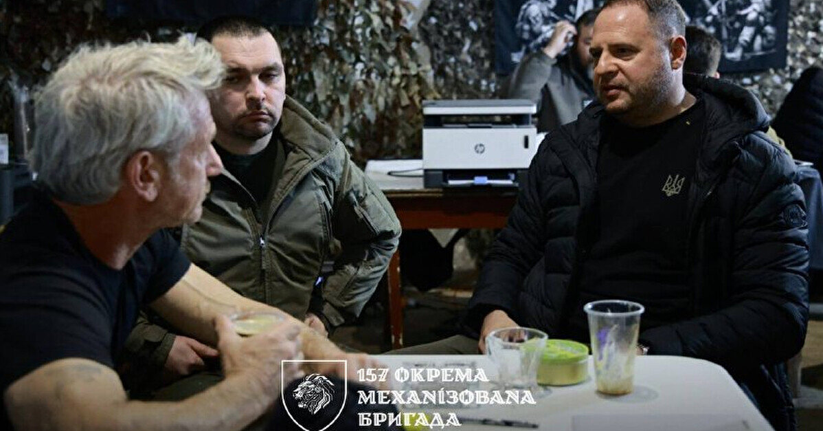 Єрмак все-таки вирушив на фронт – супроводжувати Шона Пенна