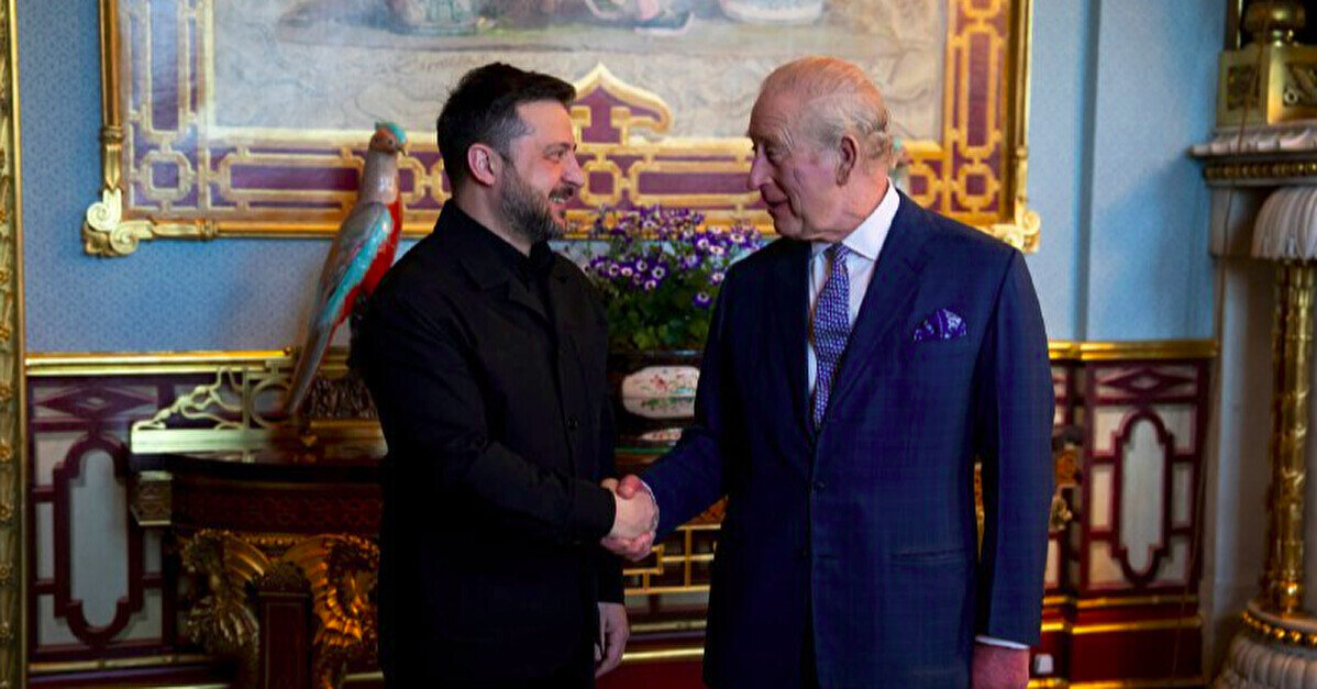 Зеленський під час візиту до Британії зустрівся з королем Чарльзом III