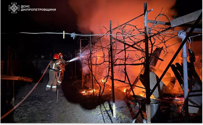 Синельниківський район: вогнеборці ліквідували займання на території приватного домоволодіння