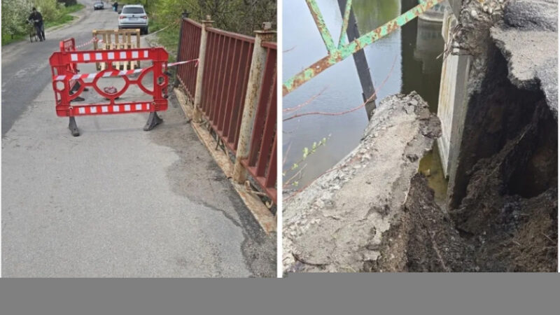 Обвал укосу мосту в Самарі: рух обмежено, триває обстеження