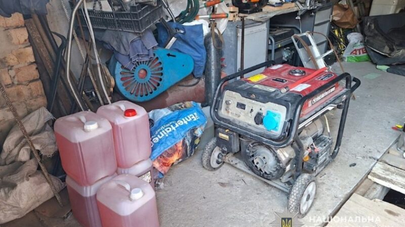 Поліція Дніпра затримала підозрюваного у крадіжці генератора