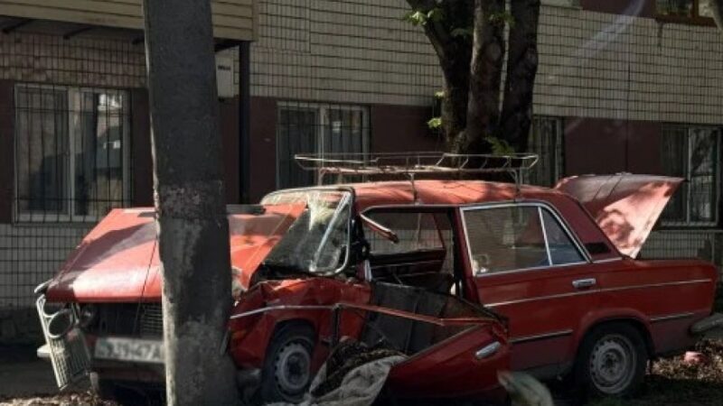 У Кривому Розі автівка врізалася в дерево