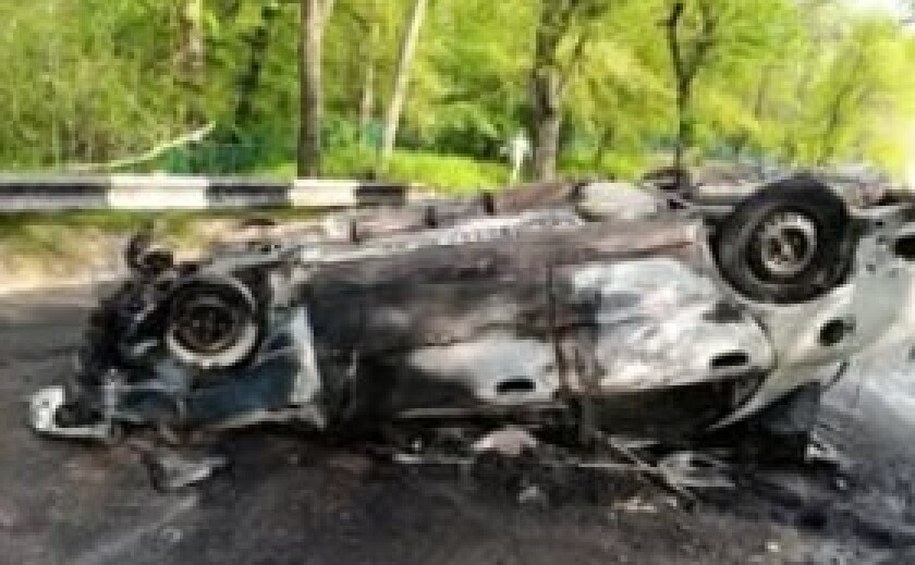 У Запоріжжі п’яний водій вчинив ДТП: автівка перекинулася на дах