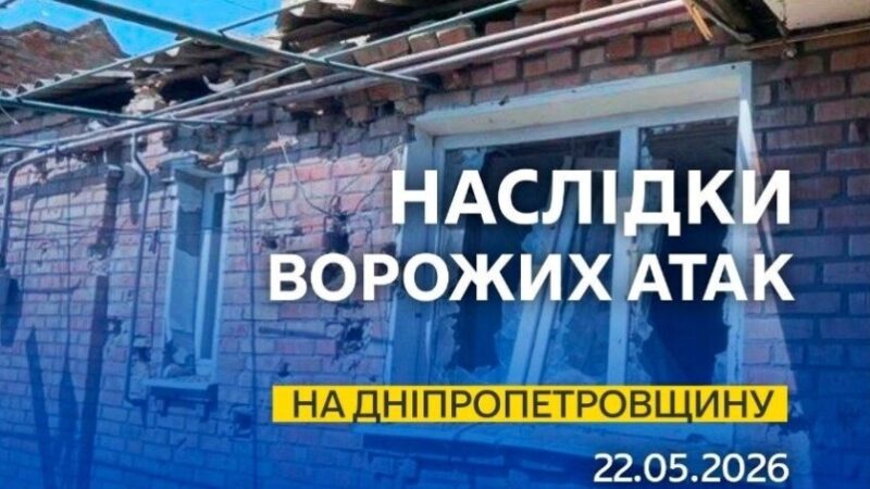 Атакували безпілотниками: безпекова ситуація на Дніпропетровщині станом на ранок 22 травня