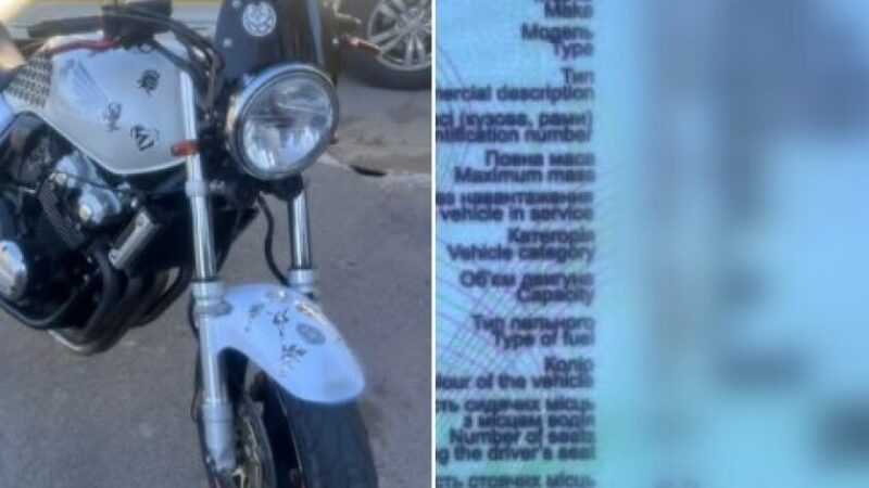 У Дніпрі виявили мотоцикл із пошкодженим ідентифікатором та, ймовірно, підробленими документами