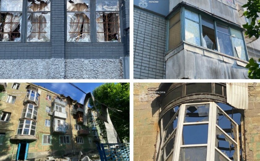 13 поранених, серед них дитина, внаслідок ворожого обстрілу житлового кварталу у м. Дніпро: прокурори фіксують наслідки