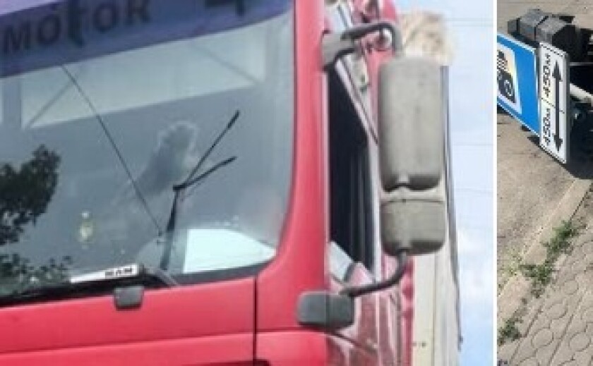 У Кривому Розі на проспекті Університетському вантажівка знесла світлофор: патрульні розшукали водія