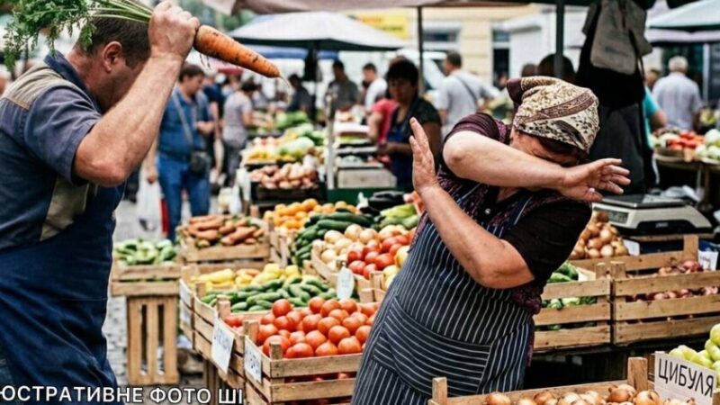 Морква, кулаки та переломи: на Центральному ринку Кривого Рогу продавці не поділили покупців