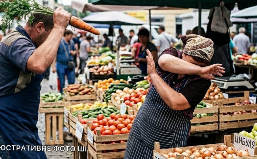 Морква, кулаки та переломи: на Центральному ринку Кривого Рогу продавці не поділили покупців