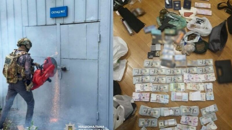 Арсенал зброї та мільйони готівки: правоохоронці Запоріжжя викрили злочинну групу