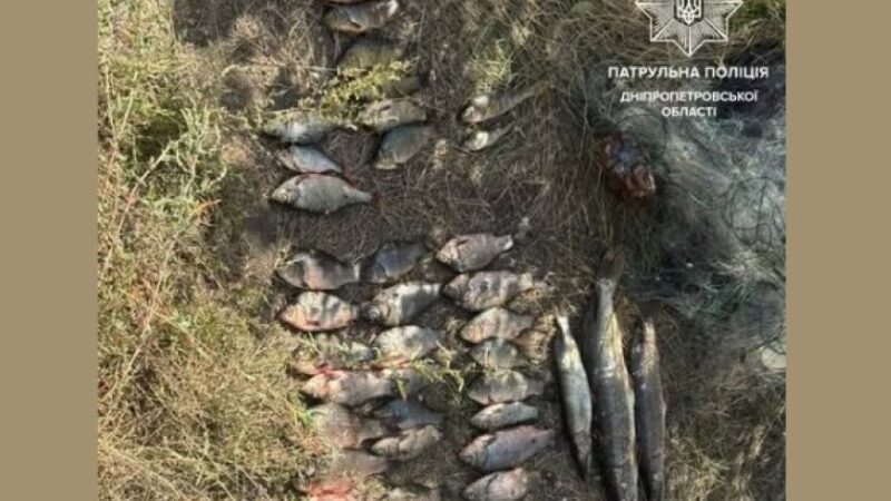 Наловив риби на 102 тисячі гривень: водний патруль на Дніпропетровщині виявив рибалку-браконьєра