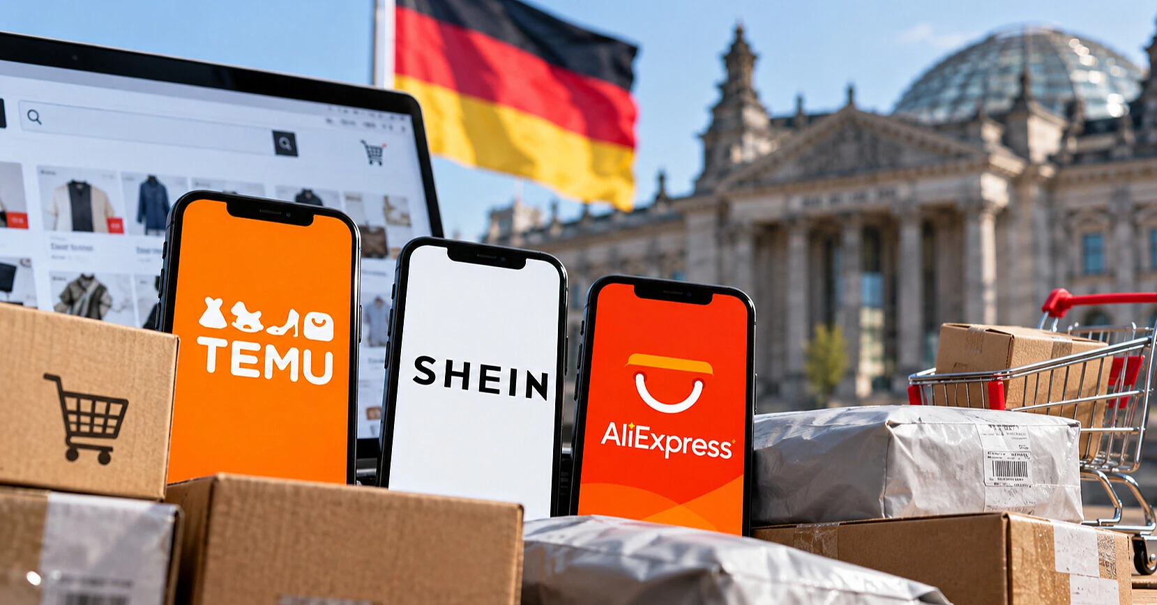 Продажі Temu, Shein та AliExpress у Німеччині обвалилися після запровадження мит