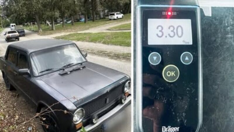 3,30 проміле за кермом: у Запоріжжі водій скоїв ДТП, не маючи права керування
