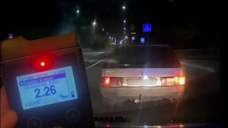 Сів за кермо після вживання алкоголю: у Кривому Розі виявили нетверезого водія